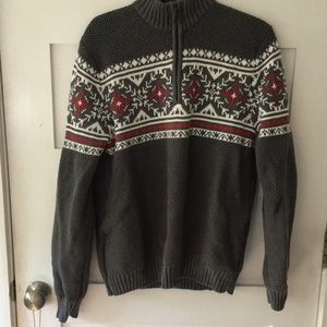 Izod men’s grey holiday sweater size L- worn once